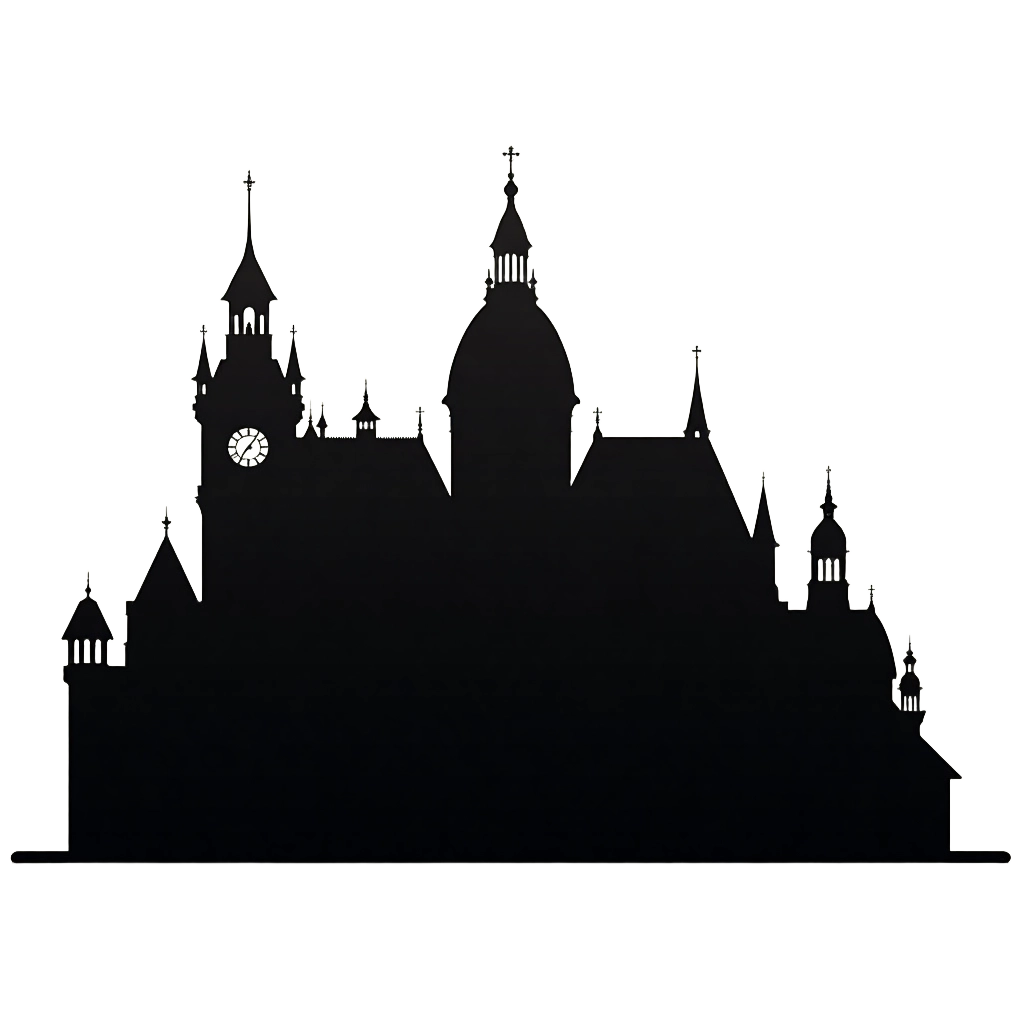 Silhouette of a Grand Cathedral